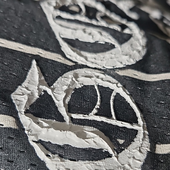 Southpole GOAT Black and White Pinstripe Graphic Button-Up Jersey XL - Picture 4 of 7